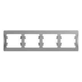 Рамка SE Glossa  Алюмин. 4-м горизонт.  GSL000304