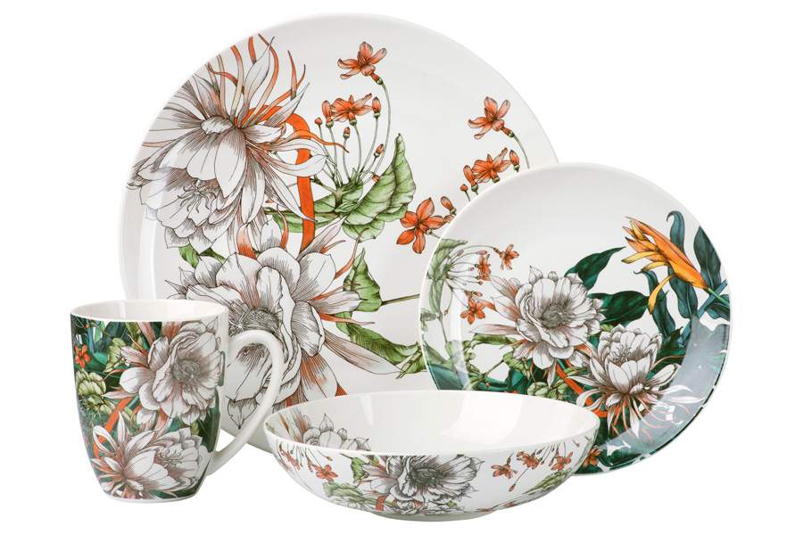 MAXWELL & WILLIAMS Тропические цветы Набор обеденный 16предметов MW413-II0115