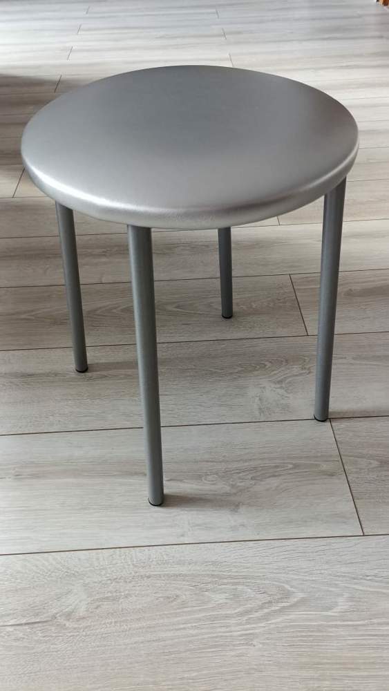 Табурет МИС 11 черный муар/стальной