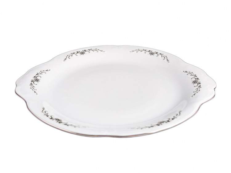 CMIELOW Камелия Серый орнамент Блюдо круглое 32см OK01310-OMAZ2303