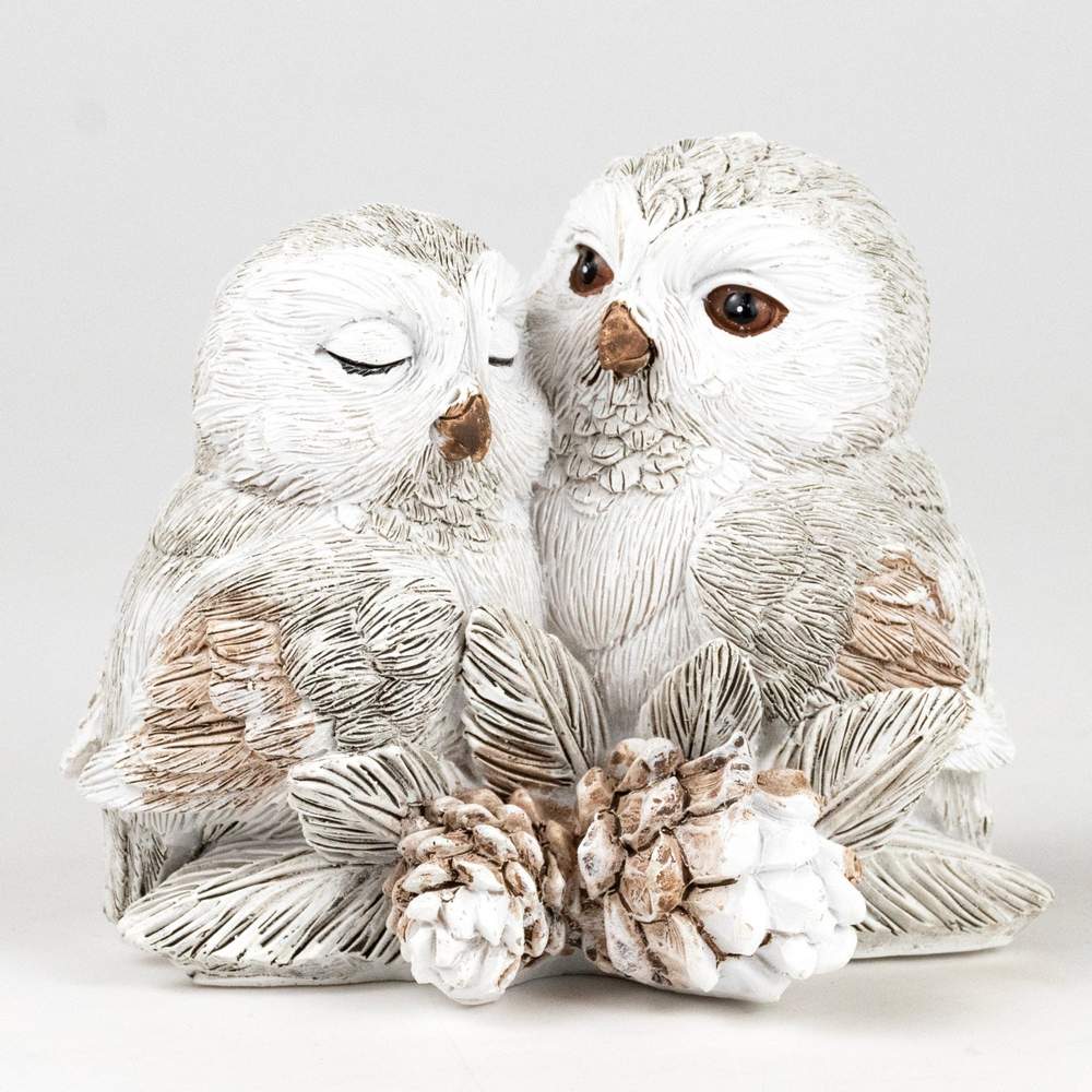 DECOLINE Фигурка Совы 9х11,5х9,5см серый BH231262KM