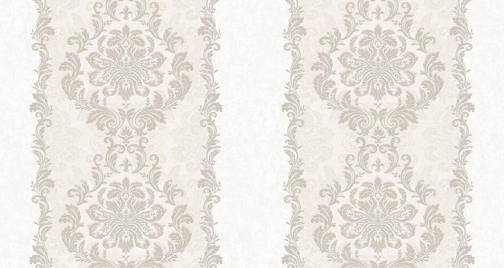 33504А обои Balmina/ Grandeco Life мотив дамаск на полосе белый (СНЯТ)  