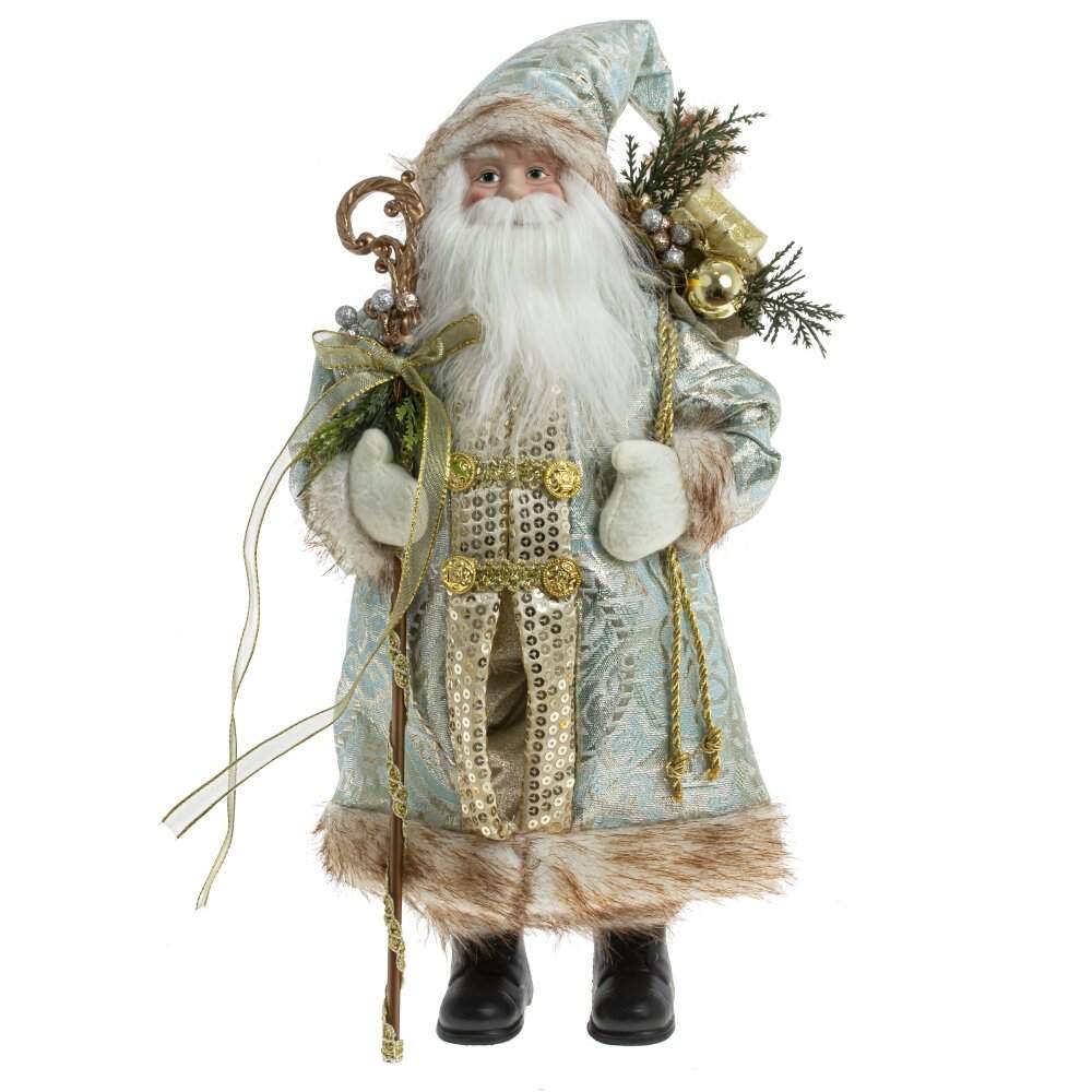 REMECO COLLECTION Дед Мороз 752785 мятный/золото 23х15х44/59см 