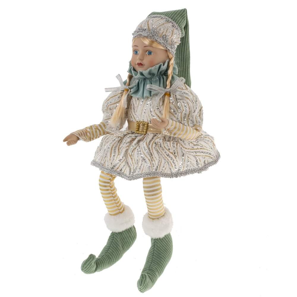 REMECO COLLECTION Изделие декоративное 776024 Девочка-Клоун (музыка,движение) мятный 16х12х40см 