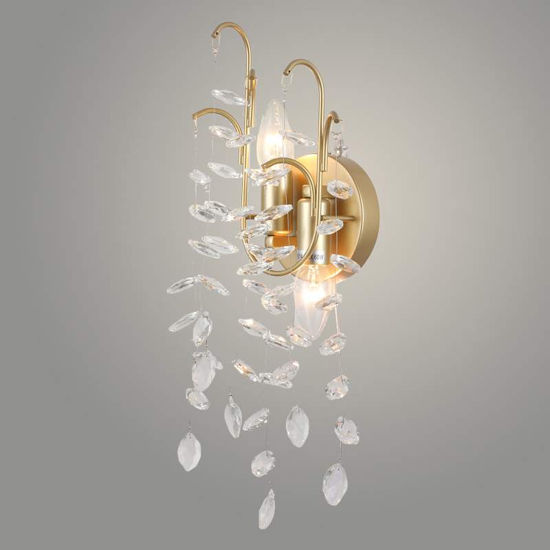 Бра 40225/2W COP GD медь/золото/хрусталь 