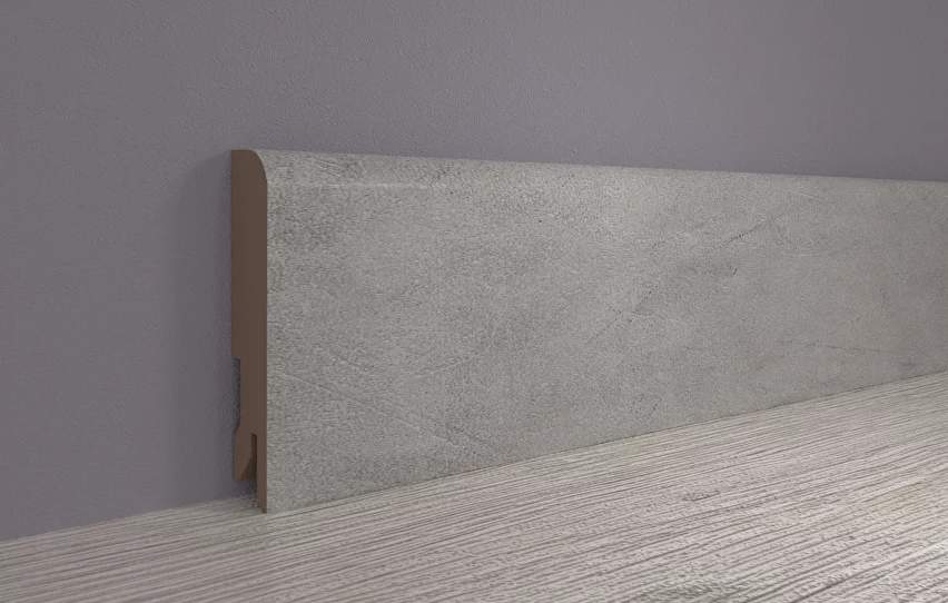 Плинтус МДФ ламинированный, Пл 80МДФ.2400.24065 бетон лофт натур.