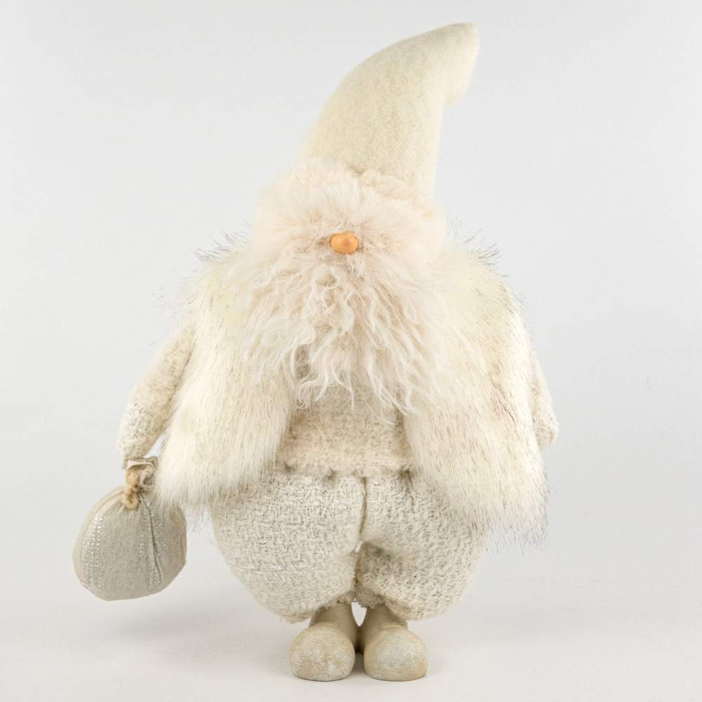 DECOLINE Игрушка набивная Санта 52х31х20см белый 3416-1