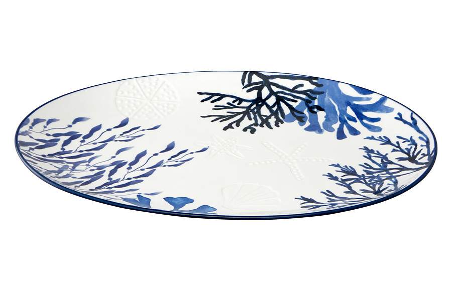MAXWELL & WILLIAMS Синие кораллы Блюдо овальное 40х30см керамика MW696-DR0578