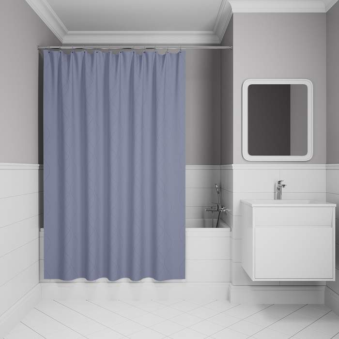 Штора д/ванной IDDIS 200*240см  полиэст.  BD03P24i11