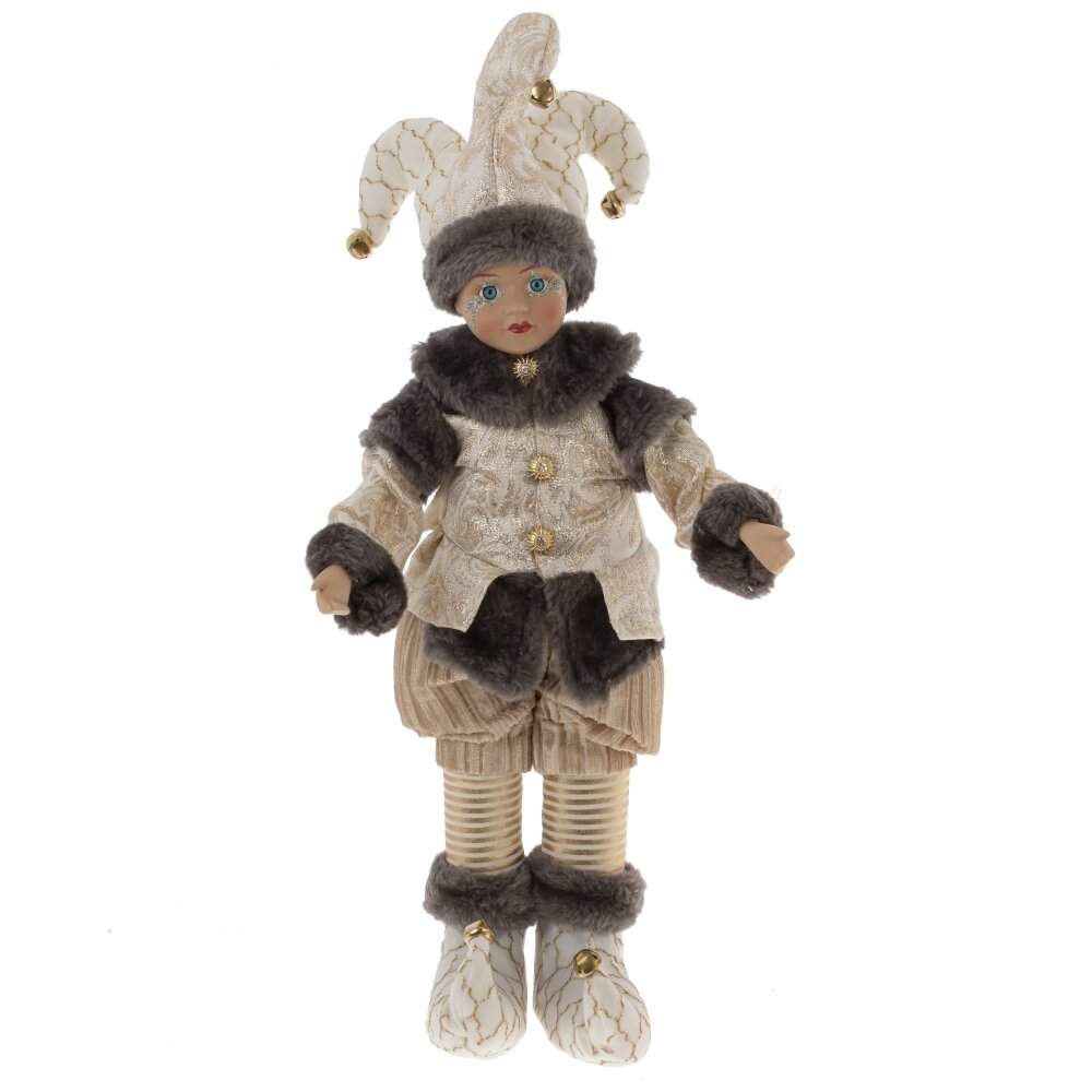 REMECO COLLECTION Игрушка набивная 764806 Клоун (музыка,движение) беж/золото 20х10х51см 