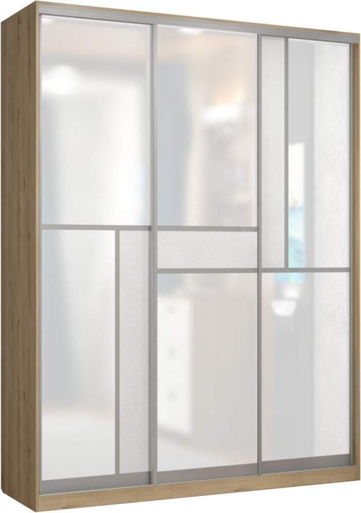 Вояж  Шкаф купе 2-х дв. 1500мм ЛДСП Дуб Ирландский/дверь белая Левая и Правая  В222*Ш150*Г65