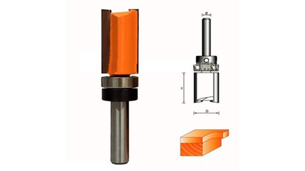 Фреза прямая с подшип. S12 х D12,7 х H38  HS004006