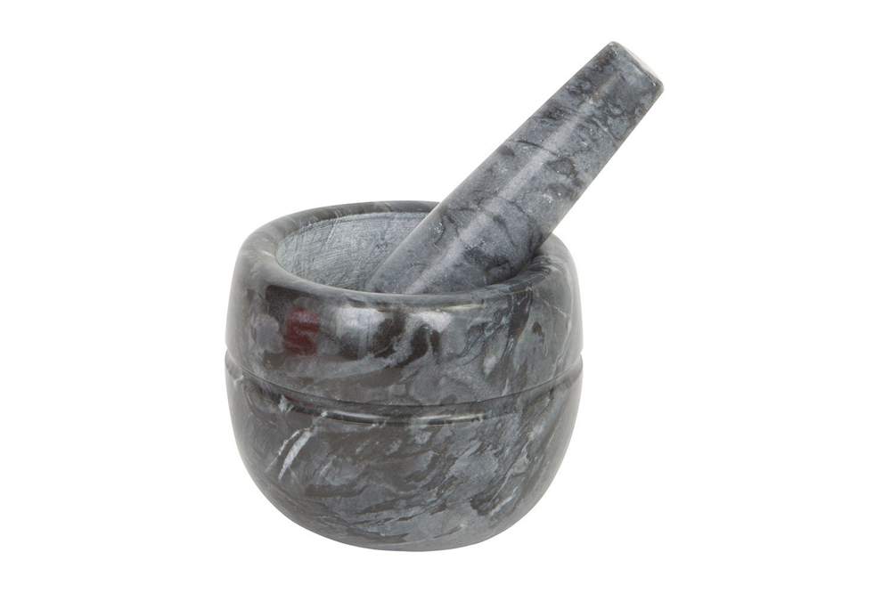 AGNESS Ступка 925-106 с пестиком мрамор 9х7см 