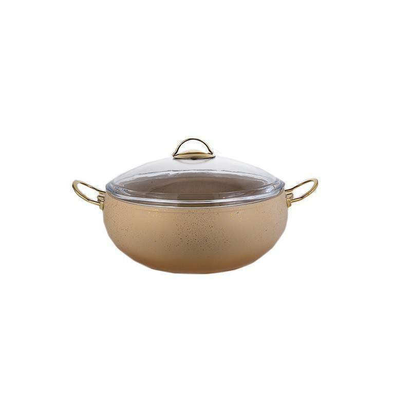 O.M.S. Cream Кастрюля 3141-IND-20 CRM 2,5л 20х9см индукция АП покрытие