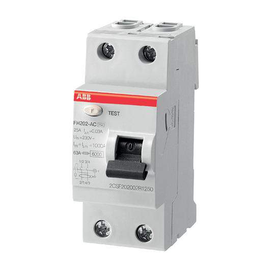 УЗО 2P ABB FH202AC  40A 100mA  (AC) 