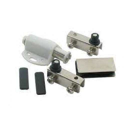 Петля распашная с магнитом на 1 дверь хром 