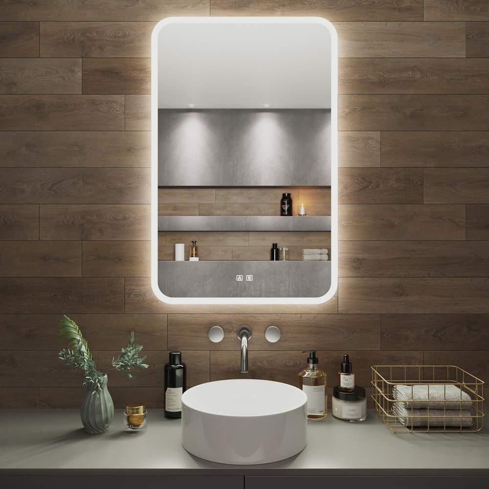 AQUA DE MARCO Amazon Зеркало 60*80см LED-подсветка 2кн/антизапотевание 