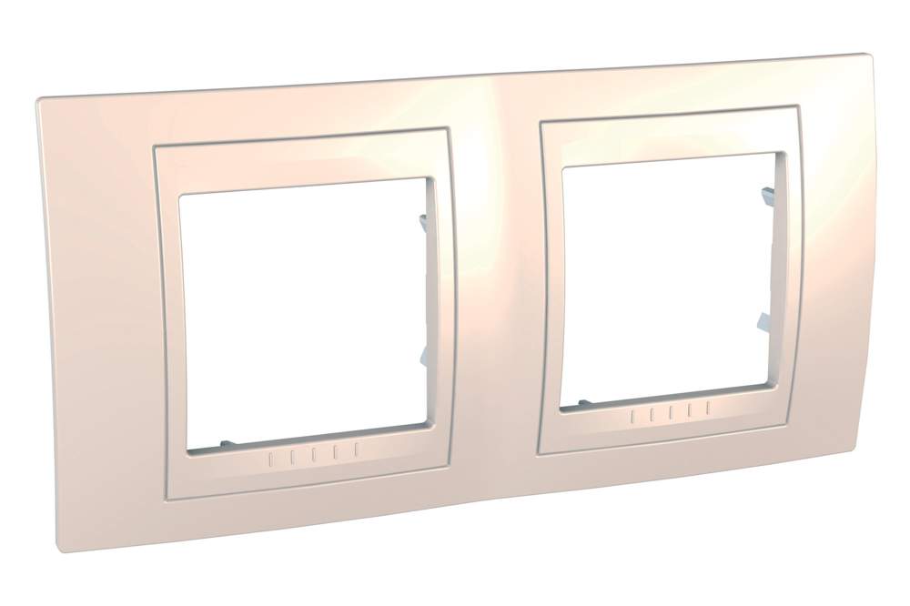 Рамка SE Unica  Хамелеон Беж./беж. 2-ая гориз.  MGU6.004.25