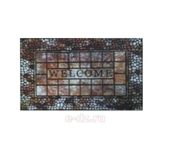 Коврик резиновый флокированный Т-2266/6 60х90 8мм CleanWill