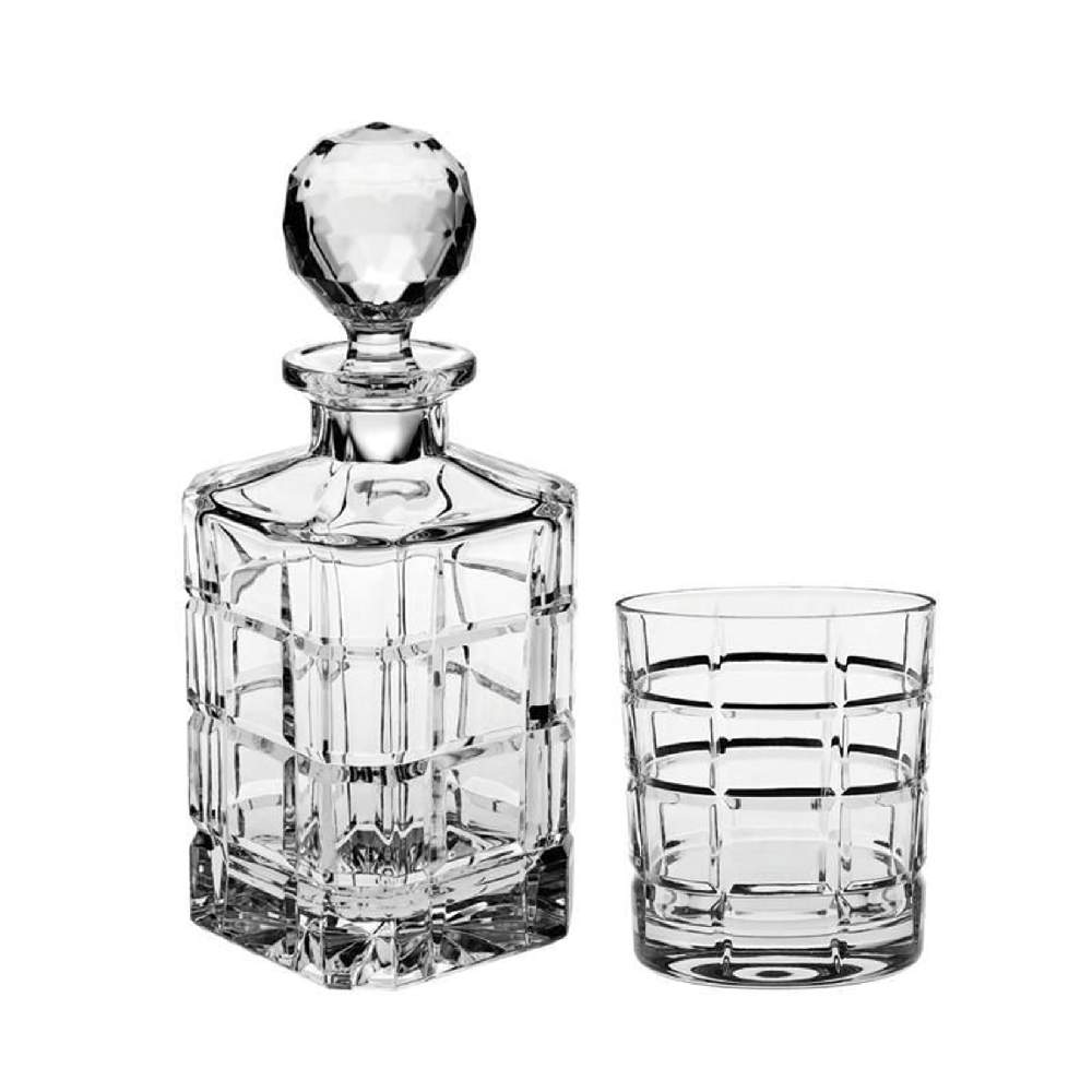 CRYSTAL BOHEMIA Набор Timesquare д/виски (штоф 800мл+6 стаканов 320мл) БПХ129