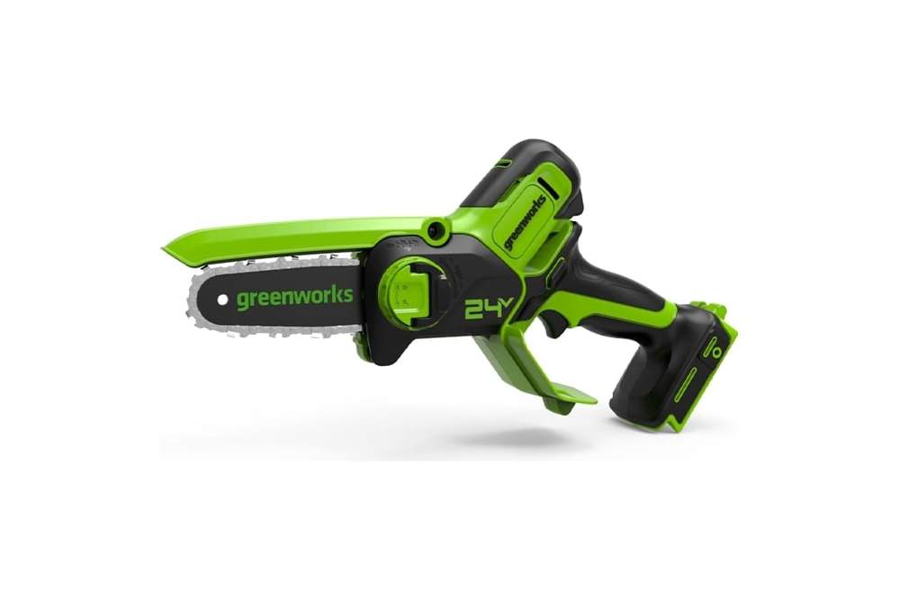 Пила цепная аккум.мини  Greenworks 24 V без акб и з/у 15см безщ. 2008707