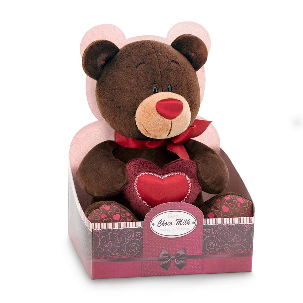 ORANGE Toys Игрушка мягконабивная Choco с сердцем 20см плюш,ткань C003