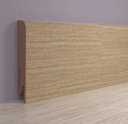 Плинтус МДФ ламинированный, Пл 80МДФ.2400.24049 дуб прованс