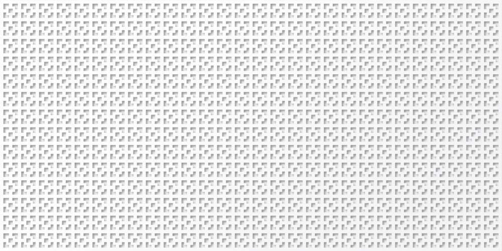 Панель декор. перфорир. без рамки 1112x512мм Stella Дамаско белый