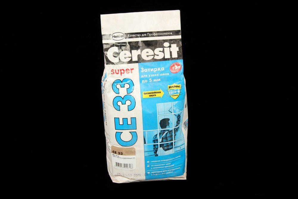 Затирка Ceresit CE33 S №55 св.корич.  2-5мм (2кг) 873876