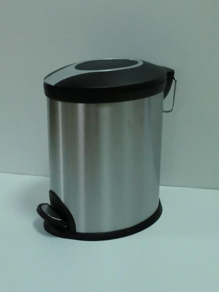 Ведро овальное   5л  нерж/сталь с педалью  ПРЕМИУМ  605