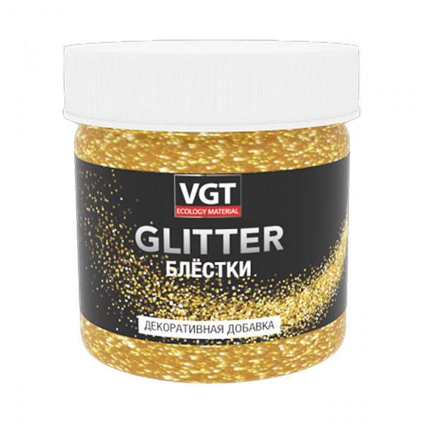 Блестки золото 0,05кг PET GLITTER/12 31574