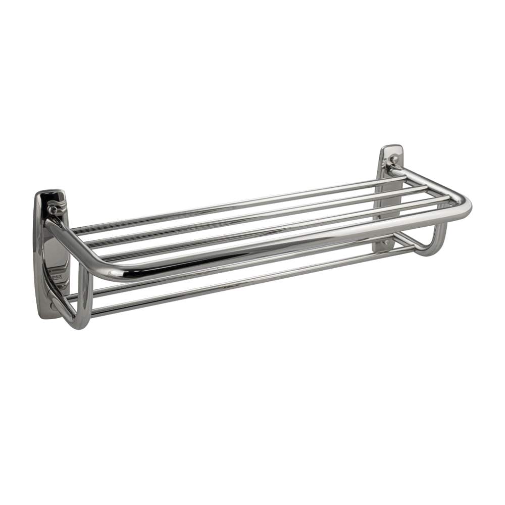 Полка д/полотенца GFmark  10545  с опорой двойная  нерж/сталь ХРОМ 