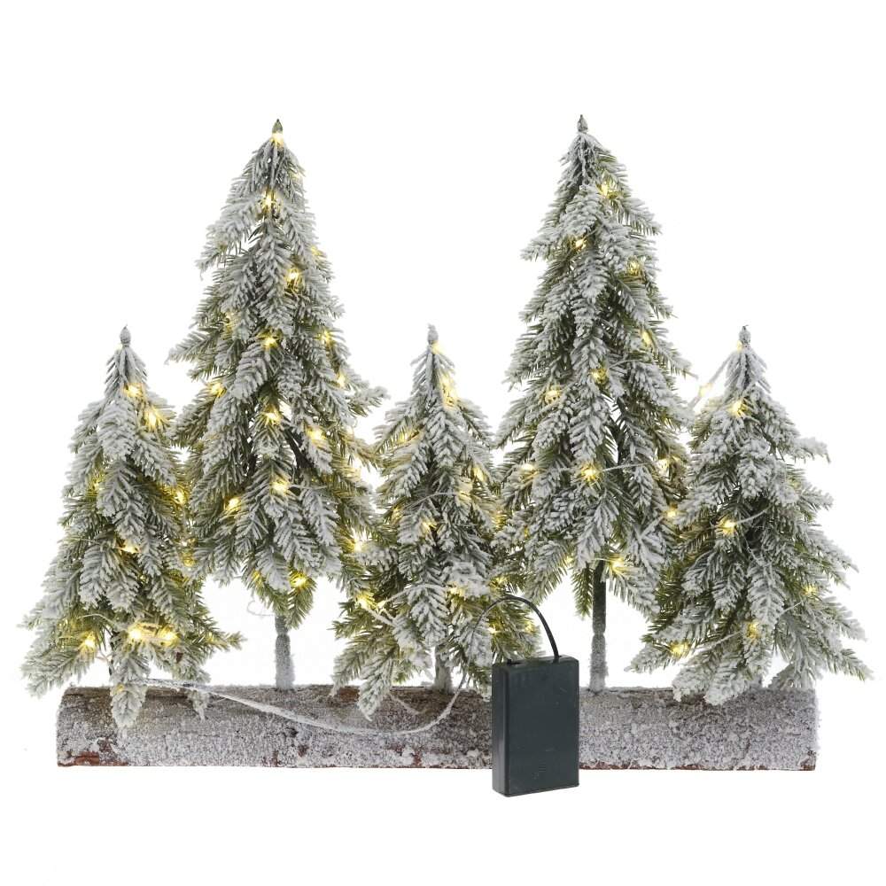 REMECO COLLECTION Ёлочки 822265 декоративные с подсветкой (3хАА) 46х9х39см 