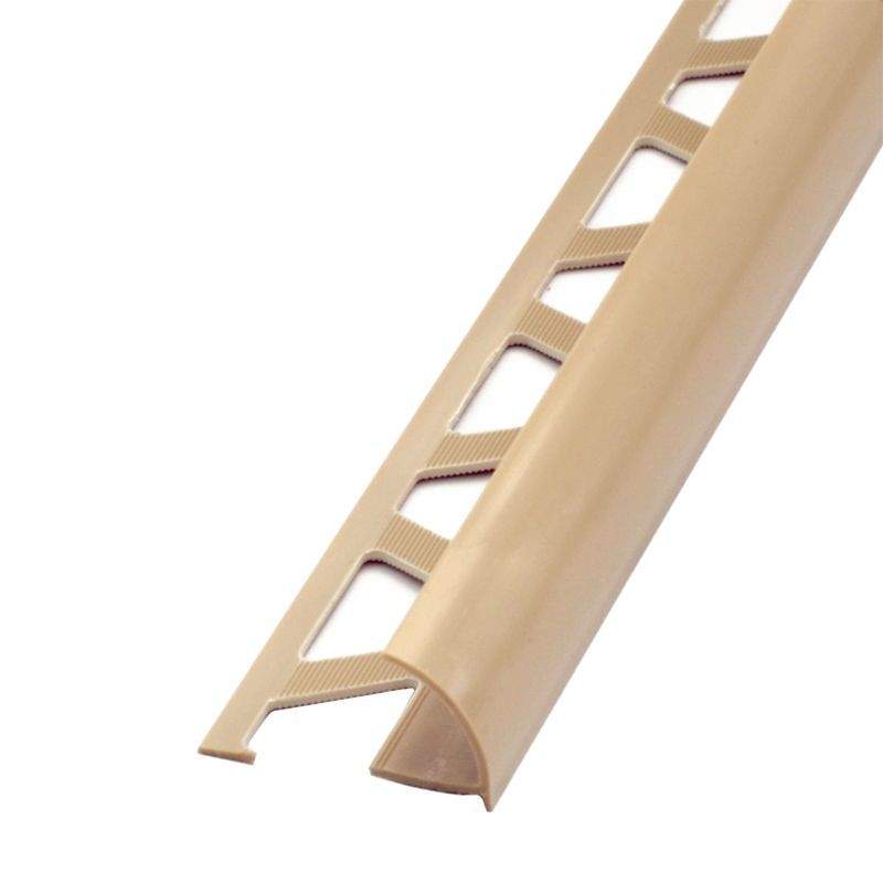 Раскладка наруж. 10мм 2,5м п/плитку "Идеал" кремовая/010