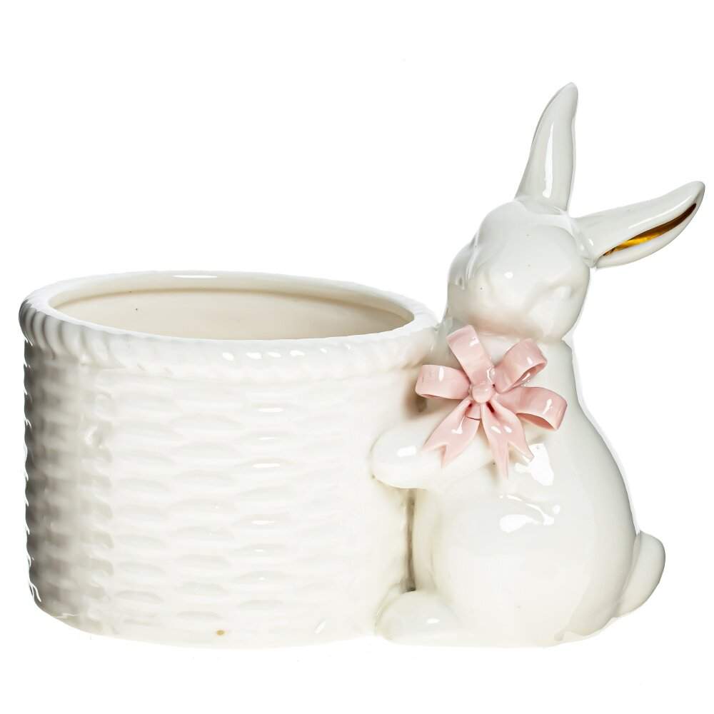 REMECO COLLECTION Конфетница 795657 Заяц L15 W10 H12,5см фарфор