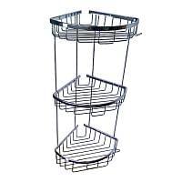 Полочка ТИТАН угл. ов. тройная  22см  77255