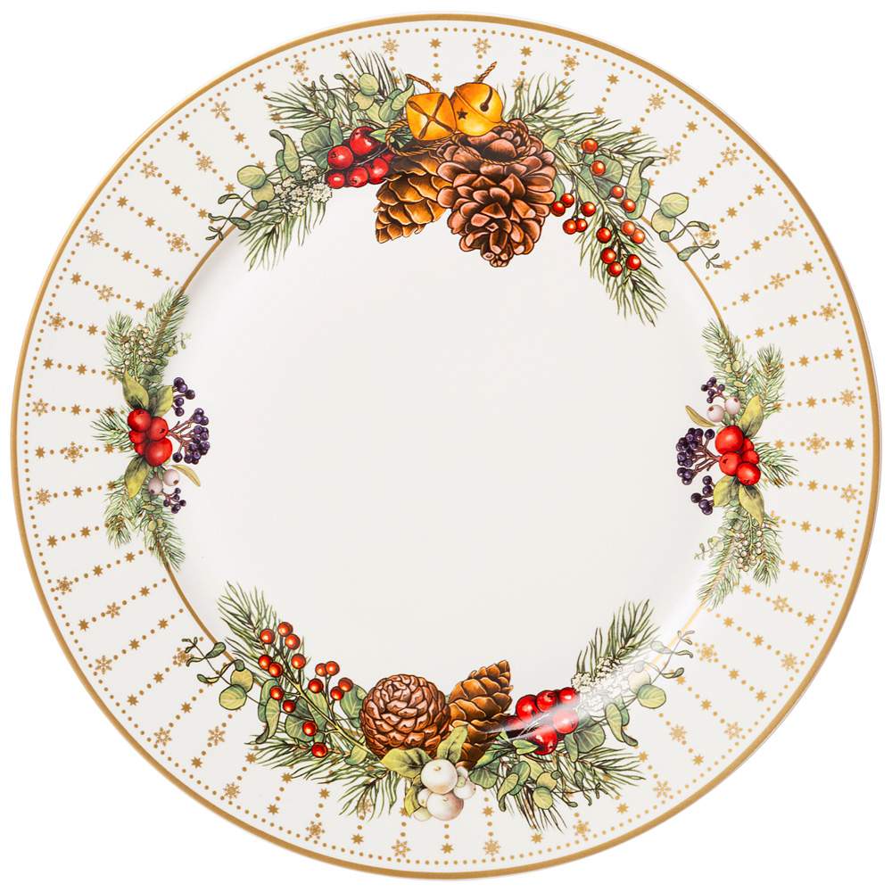 LEFARD Celebration Тарелка 85-1927 обеденная 27см белый борт