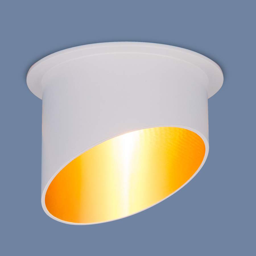 Точечный свет- 7005  MR16  WH/GD  белый/золото