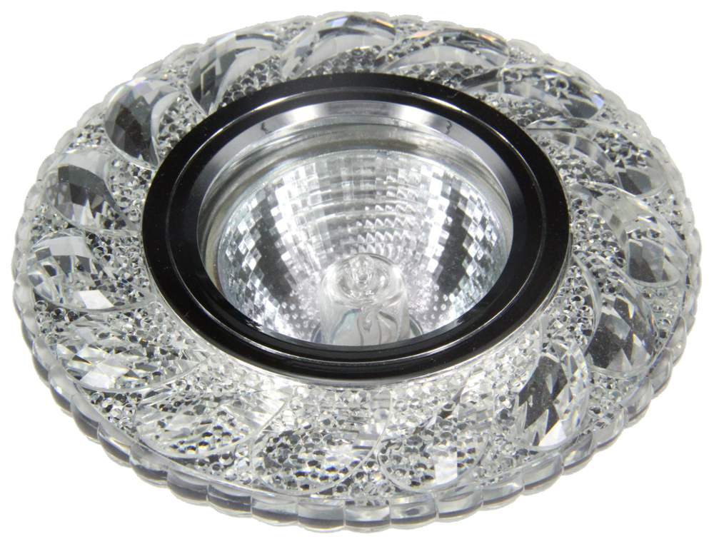 Светильник галогенный FT 973 CHWH SMD/MR 16 3000K зеркальный прозрачный