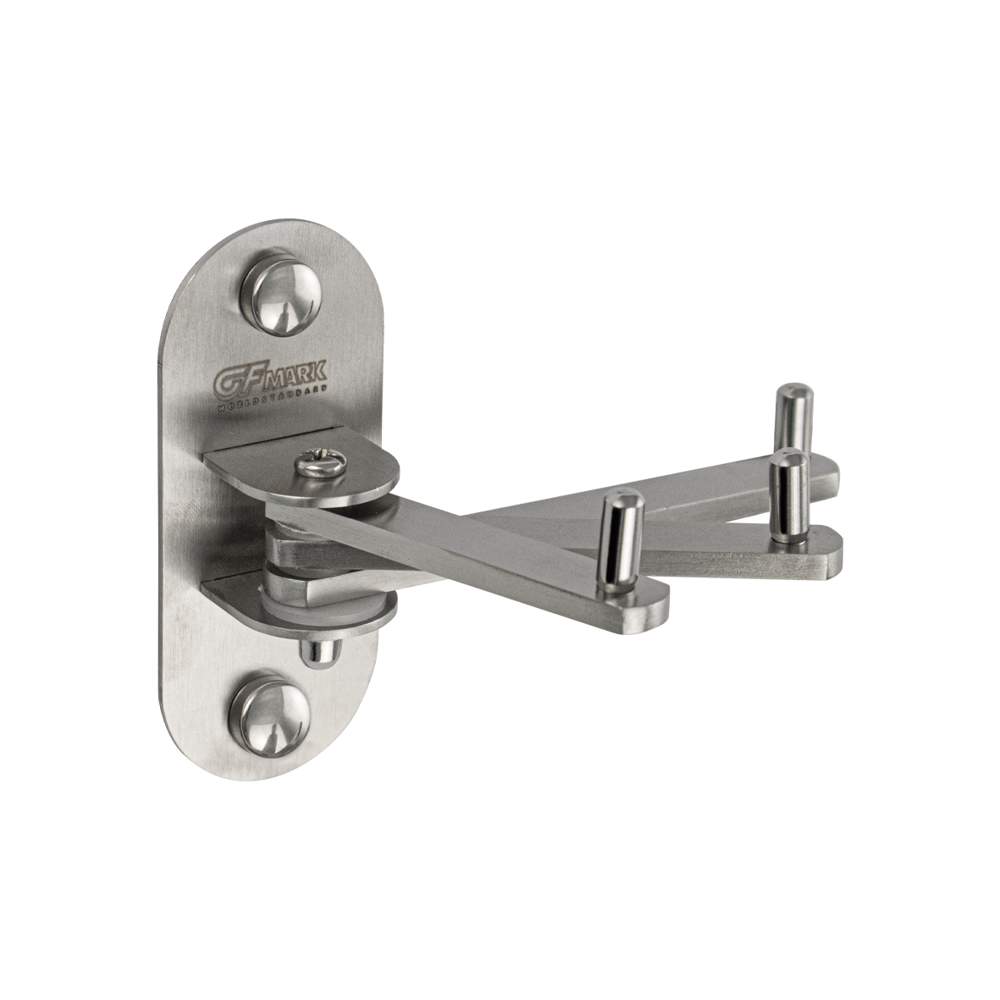 Держатель полотенца GFmark  80133  поворотный малый тройной с крючками   нерж/сталь  САТИН 