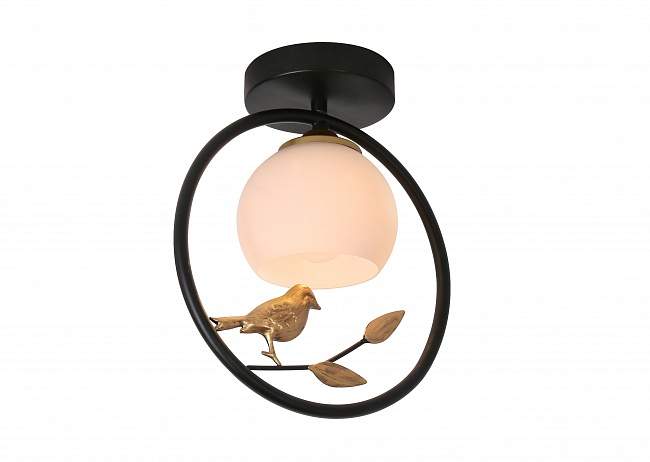 1113/1P Св-к потолочный Escada E27*40W  Black/Gold 