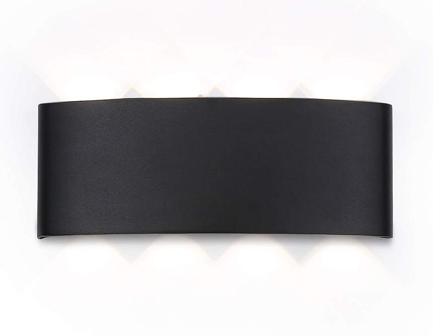 ST4464/8 BK Св-к уличный настенный архитект. черный IP65 Led 4200K 8W 210*80*46