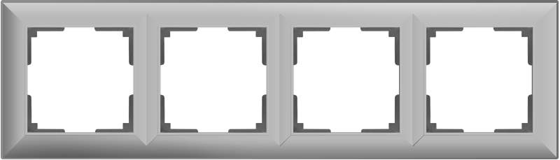 Рамка  Frame серебро 4-м  WL14-04 Пластик Fiore - W0042206