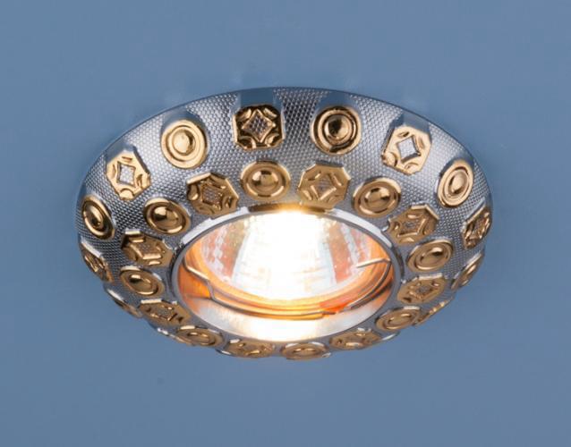 *Точечный свет- 7219  MR16  CHG  хром/золото