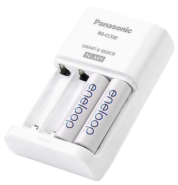 Зарядное уст-во Panasonic enelcor K-KJ55MCC40E Smart&Quick Charger для 1-4 АА, ААА+4*АА 1900mAh