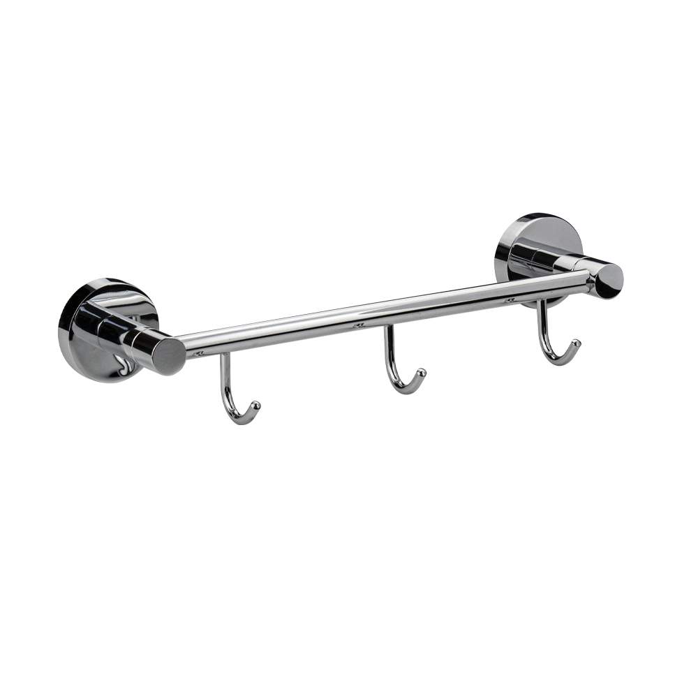 Вешалка  3 крючка  прямая  хром  GFmark 79204