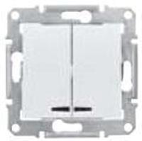 Выключатель беж 2-кл. с подсветкой 10А  SDN0300347