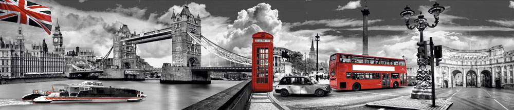 Панель стеновая  SP123  Лондон серо-красный  2800*600*6мм