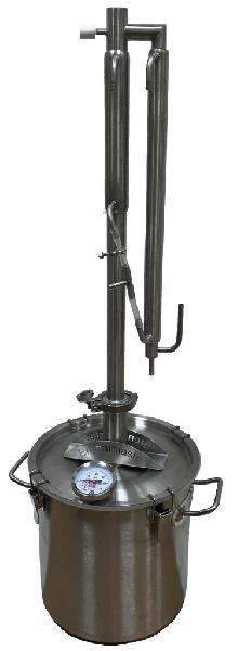 Самогонный аппарат БрендиМастер  Пять звезд + Перегонный куб 17 л. под кламп