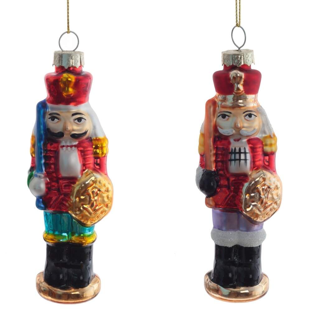 REMECO COLLECTION Игрушка елочная 805733 Солдатик 4х3х12см 2 вида (стекло) 